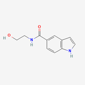 molecular formula C11H12N2O2 B8684925 N-(2-hydroxyethyl)-1H-indole-5-carboxamide 