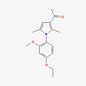 1-[1-(4-Ethoxy-2-methoxyphenyl)-2,5-dimethyl-1H-pyrrol-3-yl]ethan-1-one