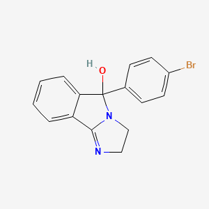 molecular formula C16H13BrN2O B8684960 5-(4-Bromo-phenyl)-2,5-dihydro-3H-imidazo[2,1-a]isoindol-5-ol CAS No. 50800-56-1