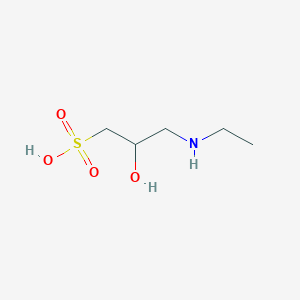 molecular formula C5H13NO4S B8685061 3-(Ethylamino)-2-hydroxy-1-propanesulfonic acid CAS No. 73463-36-2