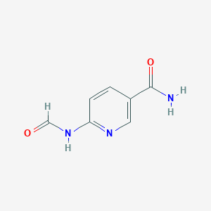 molecular formula C7H7N3O2 B8685066 6-Formamidopyridine-3-carboxamide CAS No. 66084-44-4