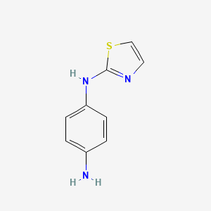 molecular formula C9H9N3S B8685075 N-Thiazol-2-yl-benzene-1,4-diamine 