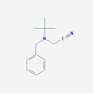 molecular formula C13H18N2 B8685105 Acetonitrile, [(1,1-dimethylethyl)(phenylmethyl)amino]- CAS No. 50587-77-4