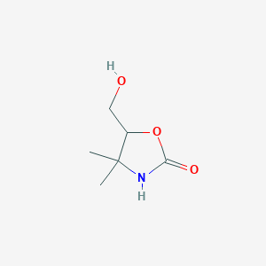 molecular formula C6H11NO3 B8685203 5-(Hydroxymethyl)-4,4-dimethyloxazolidin-2-one 