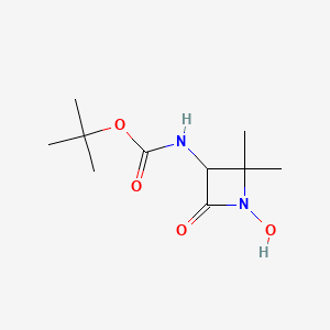 tert-butyl N-(1-hydroxy-2,2-dimethyl-4-oxoazetidin-3-yl)carbamate
