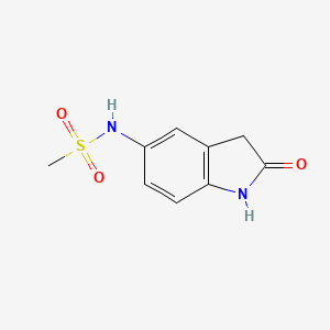 molecular formula C9H10N2O3S B8685245 N-(2-oxoindolin-5-yl)methanesulfonamide 