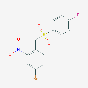 4-Bromo-1-[(4-fluorobenzene-1-sulfonyl)methyl]-2-nitrobenzene