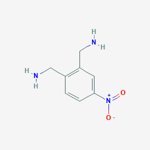 molecular formula C8H11N3O2 B8685290 2-Aminomethyl-4-nitrobenzylamine 