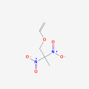 molecular formula C5H8N2O5 B8685301 2,2-Dinitropropyl vinyl ether CAS No. 52434-64-7