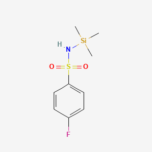 molecular formula C9H14FNO2SSi B8685336 4-Fluoro-N-(trimethylsilyl)benzene-1-sulfonamide CAS No. 138937-37-8