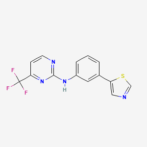 N-[3-(5-thiazolyl)phenyl]-4-(trifluoromethyl)-2-Pyrimidinamine