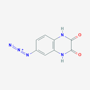 molecular formula C8H5N5O2 B8685401 6-Azido-1,4-dihydroquinoxaline-2,3-dione CAS No. 115581-89-0