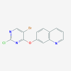7-(5-Bromo-2-chloropyrimidin-4-yloxy)quinoline