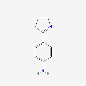 molecular formula C10H12N2 B8685456 4-(4,5-Dihydro-3H-pyrrol-2-yl)-phenylamine 
