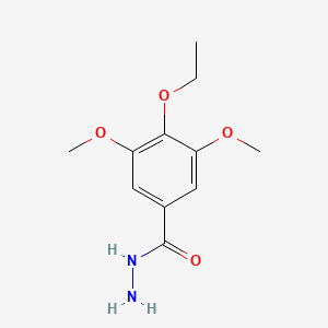 molecular formula C11H16N2O4 B8685501 4-Ethoxy-3,5-dimethoxybenzohydrazide CAS No. 60566-51-0