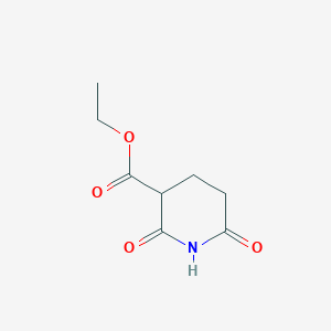 molecular formula C8H11NO4 B8685535 Ethyl 2,6-dioxopiperidine-3-carboxylate CAS No. 24058-31-9