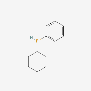 molecular formula C12H17P B8685618 Cyclohexylphenylphosphine 
