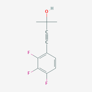 molecular formula C11H9F3O B8685723 2-Methyl-4-(2,3,4-trifluorophenyl)but-3-yn-2-ol CAS No. 819861-95-5