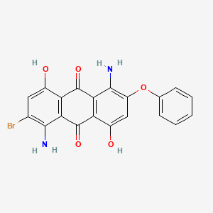 B8685742 1,5-Diamino-2-bromo-4,8-dihydroxy-6-phenoxyanthracene-9,10-dione CAS No. 88604-11-9