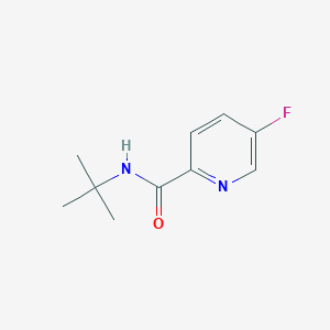 molecular formula C10H13FN2O B8685772 N-t-Butyl-5-fluoro-2-pyridinecarboxamide 