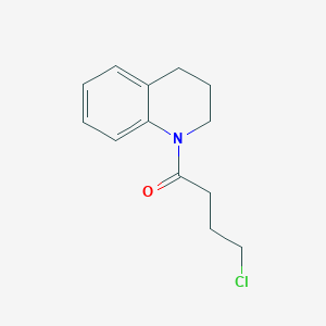 molecular formula C13H16ClNO B8685833 1-(4-Chlorobutanoyl)-1,2,3,4-tetrahydroquinoline 