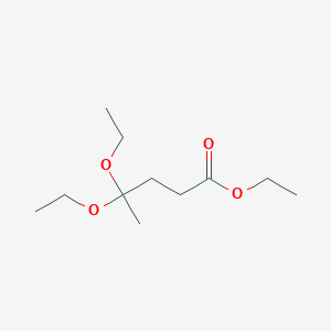 molecular formula C11H22O4 B8685834 Ethyl 4,4-diethoxypentanoate CAS No. 92557-39-6