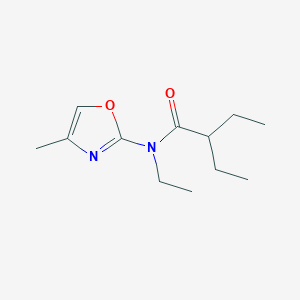 molecular formula C12H20N2O2 B8685848 N,2-Diethyl-N-(4-methyl-1,3-oxazol-2-yl)butanamide CAS No. 57067-67-1