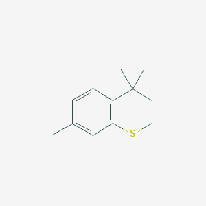 molecular formula C12H16S B8685857 4,4,7-Trimethylthiochroman 