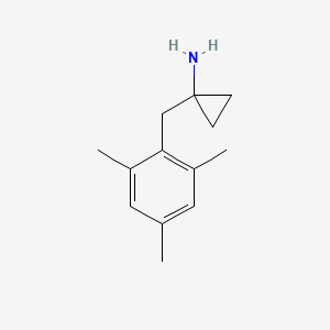 molecular formula C13H19N B8685865 1-(2,4,6-Trimethyl-benzyl)-cyclopropylamine 