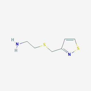 2-{[(1,2-Thiazol-3-yl)methyl]sulfanyl}ethan-1-amine