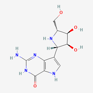 molecular formula C11H15N5O4 B8685945 immucillin G CAS No. 209799-75-7