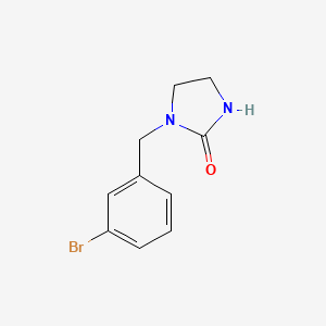 molecular formula C10H11BrN2O B8685993 3-(3-Bromo-benzyl)-imidazolidine-2-one 