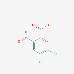 molecular formula C9H6Cl2O3 B8685996 Methyl 4,5-dichloro-2-formylbenzoate 