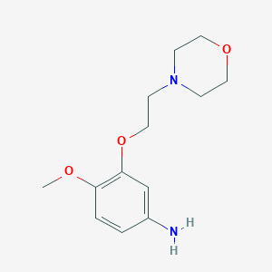 4-Methoxy-3-[2-(morpholin-4-yl)ethoxy]aniline