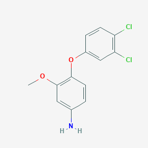molecular formula C13H11Cl2NO2 B8686069 4-(3,4-Dichloro-phenoxy)-3-methoxy-phenylamine 