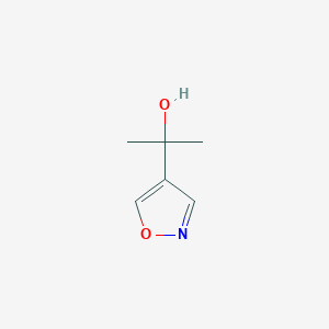 molecular formula C6H9NO2 B8686111 4-(2-Hydroxypropan-2-YL)isoxazole 