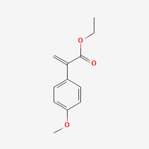 molecular formula C12H14O3 B8686127 Ethyl alpha-(4-methoxyphenyl)acrylate 