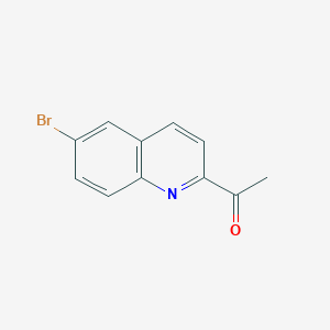 molecular formula C11H8BrNO B8686187 1-(6-Bromoquinolin-2-yl)ethanone 