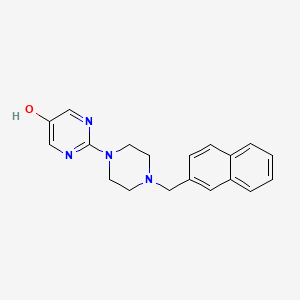 2-{4-[(Naphthalen-2-yl)methyl]piperazin-1-yl}pyrimidin-5-ol