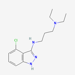 B8686218 1,3-Propanediamine,n3-(4-chloro-1h-indazol-3-yl)-n1,n1-diethyl- CAS No. 88944-59-6