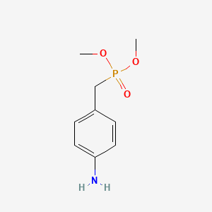 molecular formula C9H14NO3P B8686244 Dimethyl [(4-aminophenyl)methyl]phosphonate CAS No. 162210-44-8
