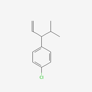 molecular formula C12H15Cl B8686269 1-Chloro-4-(4-methylpent-1-en-3-yl)benzene CAS No. 105215-44-9