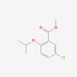 molecular formula C11H13ClO3 B8686273 Methyl 5-chloro-2-isopropoxy-benzoate 