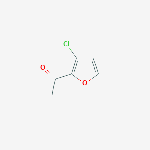 molecular formula C6H5ClO2 B8686289 1-(3-Chlorofuran-2-yl)ethanone 