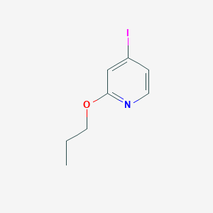 molecular formula C8H10INO B8686301 4-Iodo-2-propoxy-pyridine 