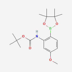 tert-Butyl (5-methoxy-2-(4,4,5,5-tetramethyl-1,3,2-dioxaborolan-2-yl)phenyl)carbamate