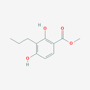 molecular formula C11H14O4 B8686348 Methyl 2,4-dihydroxy-3-propylbenzoate CAS No. 79557-60-1