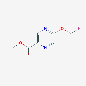 molecular formula C7H7FN2O3 B8686350 2-Pyrazinecarboxylic acid, 5-(fluoromethoxy)-, methyl ester CAS No. 1174321-01-7