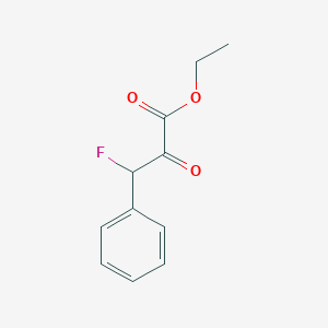 molecular formula C11H11FO3 B8686354 Ethyl 3-phenyl-3-fluoropyruvate 