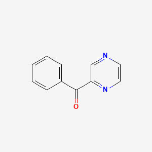 molecular formula C11H8N2O B8686380 Methanone, phenylpyrazinyl- CAS No. 3430-09-9